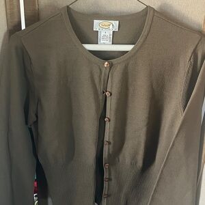 FINAL MARKDOWN Talbots Button-Up Sweater petite small